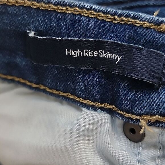 Calvin Klein Skinny Jeans High Rise Blue Denim Womens Size 10 - Picture 11 of 15